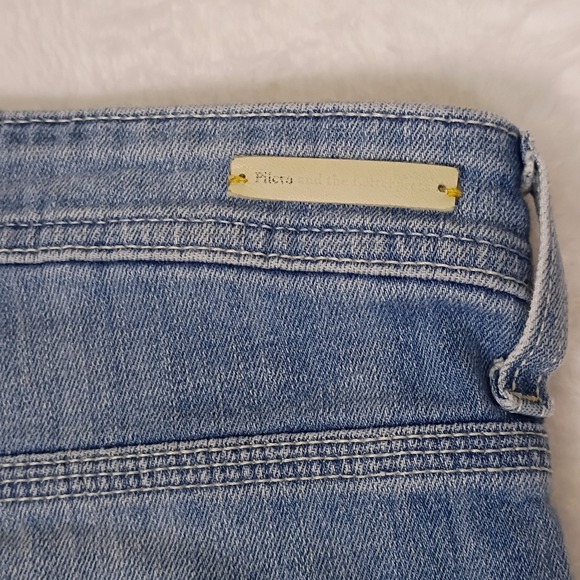 Pilcro Anthropologie Carpenter Jeans Light Wash Distressed No 30 (34x29) - Picture 10 of 15